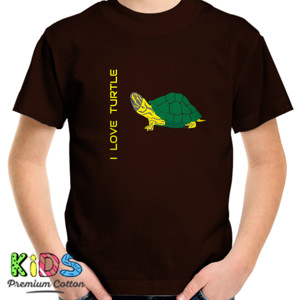 Kaos i love turtle