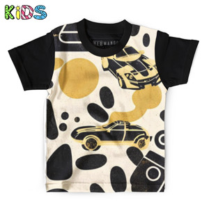 Kaos Anak Full-Print Pola Abstrak 4
