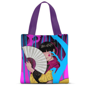 Tas Tote Fullprint Poome Tas Tote Full Print 