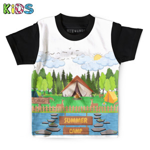 Kaos Anak Full-Print Summer Camp 1