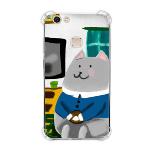Casing HP Casing HP Lukisan Kucing Abu-abu