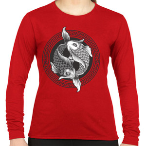 Kaos Yin yang koi fish
