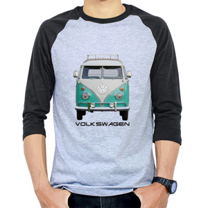 Kaos Raglan Raglan 3/4 - Dakota - hijau 