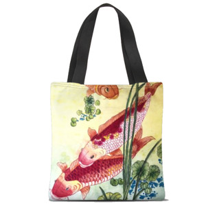 Tas Tote Fullprint Ikan