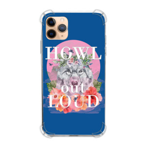 Casing HP Howl Out Loud, Wolf on pink moon