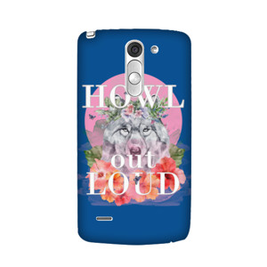 Howl Out Loud, Wolf on pink moon Casing HP