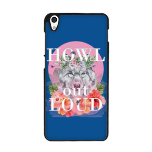 Howl Out Loud, Wolf on pink moon Casing HP