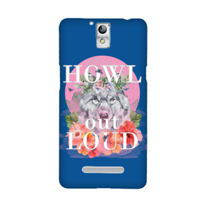 Howl Out Loud, Wolf on pink moon Casing HP