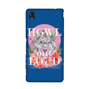 Howl Out Loud, Wolf on pink moon Casing HP