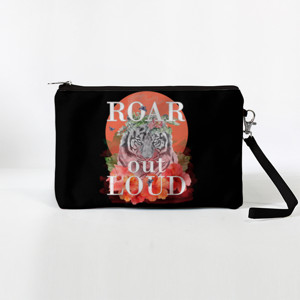Dompet Roar Out Loud, Tiger on orange moon