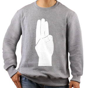 Jaket Sweater 3 Finger Salute