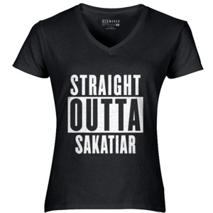 Kaos Sakatiar Straight Outta Funny Logo
