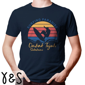 Kaos Kaos hobi surfing paradise ombak tujuh sukabumi