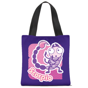Tas Tote Fullprint Zodiak scorpio