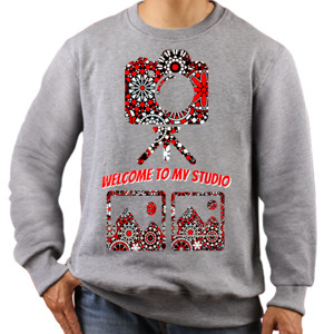 Jaket Sweater welcome to my studio