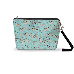 Pouch Trapesium Yoga Dogs (Blue) - BZ