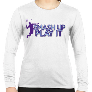 Kaos BADMINTIN SMASH UP PLAY IT