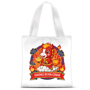 Tas Tote Fullprint Gong Xi Fa Chai Lucky Year