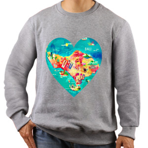 Jaket Sweater Kaos Bali Island love