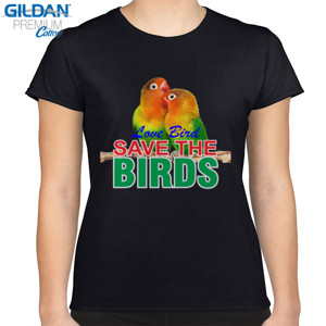Kaos Kaos Burung Hitam Lovebird