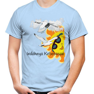 Kaos Kaos Indahnya Kebebasan Murah Berkualitas Gift