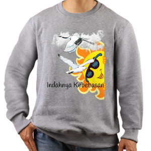 Jaket Sweater Kaos Indahnya Kebebasan Murah Berkualitas Gift