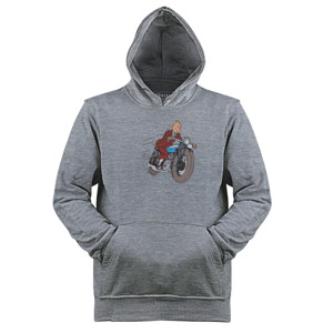 Jaket Hoodie Tintin Bon Brussel