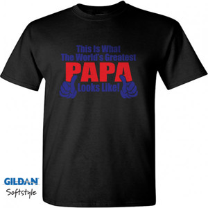 Kaos Kaos Gildan Hitam Papa Look like