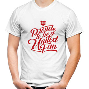 Kaos PROUDE TO BE A UNITED FAN WHITE