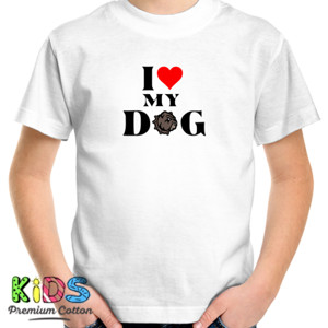 Kaos I Love My Dog