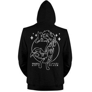 Jaket Hoodie NIGHTS AINT ALWAYS BLACK 3