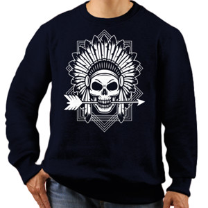 Jaket Sweater INDIAN SKULL WITH ARROW