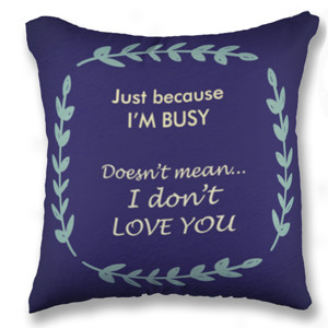 Bantal 01 Quote about Love (Bantal Sofa Kotak)