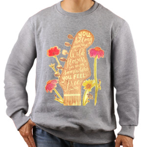 Jaket Sweater somewhere my love guitar