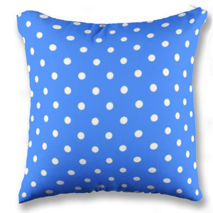 Bantal Polkadot Blue