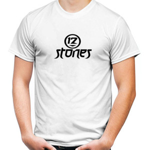 Kaos Kaos Distro 12 Stones Putih