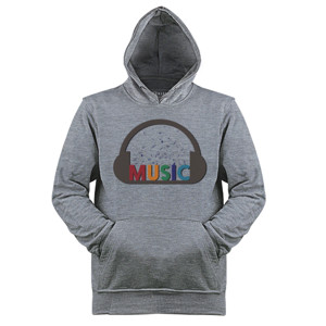 Jaket Hoodie DISTRO MUSIC FLOATING NOTES