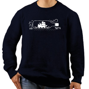 Jaket Sweater Boat In A Bottle