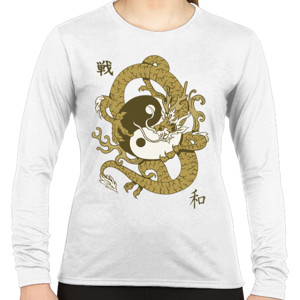 Kaos Chinese Dragon Yin Yang