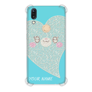 Casing HP Teddy bear love blue