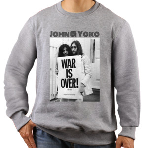 Jaket Sweater War Is Over Shirt