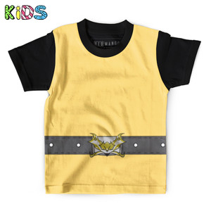 Kaos Anak Full-Print Ikat pinggang kreatif