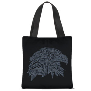 Tas Tote Fullprint HAWK TRIBAL