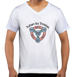 Kaos  T-Shirt "Tuhan Itu Trinitas"