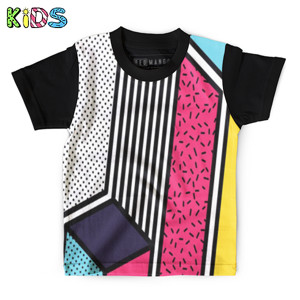 Kaos Anak Full-Print Neo memphis background 18