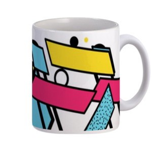 Mug Neo memphis background 39