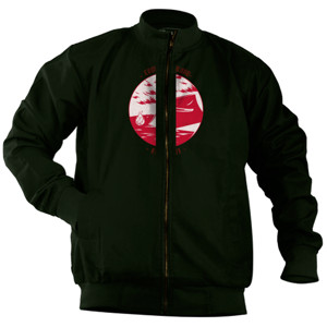 Jaket Bomber Kaos Tema Camping Squad