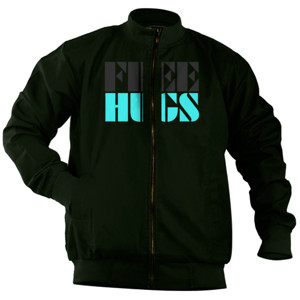 Jaket Bomber Free Hugs