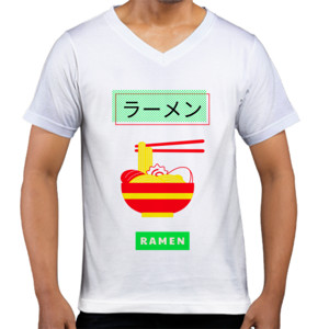 Kaos  Desain Tema Mie Ramen 
