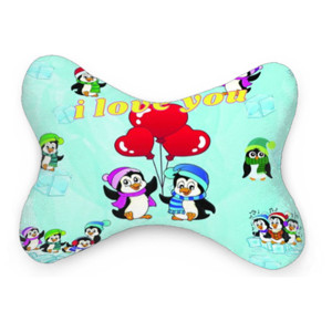 Bantal Mobil Penguin I love you